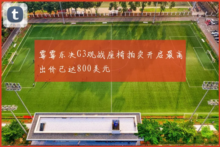 霉霉东决G3观战座椅拍卖开启最高出价已达800美元